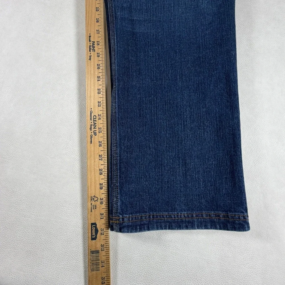 Duluth Trading Flex Ballroom Jeans Mens 42x32 Blue Relaxed Fit Stretch Denim